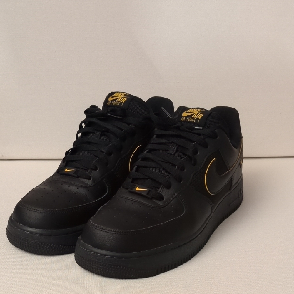 Nike Black and Gold Sneakers With The Original Box